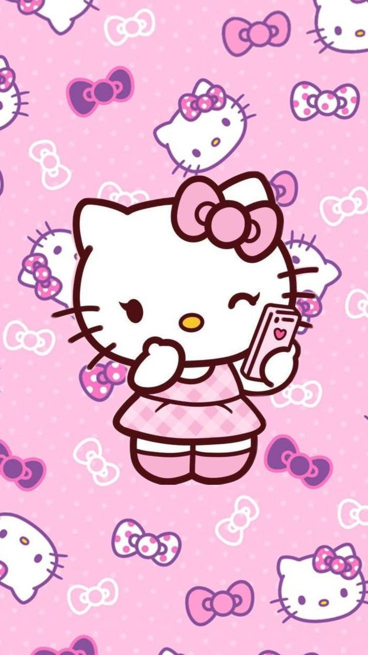 Aesthetic-iPhone-Pinterest-Hello-Kitty-Wallpaper