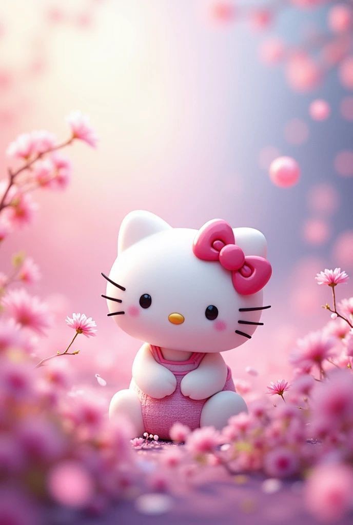 Black-And-Pink-Hello-Kitty-Wallpaper