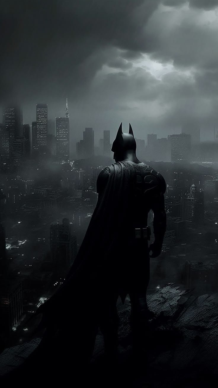 black and white batman wallpaper