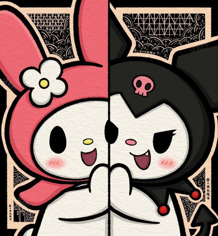 my melody and kuromi wallpaper download